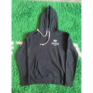 Avion Tequila Hoodie Mens Medium Black Next Level Apparel Graphic Sweatshirt